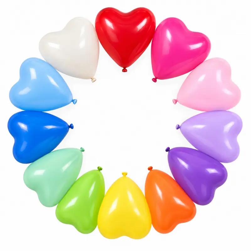 10 Inch Heart Latex Balloon