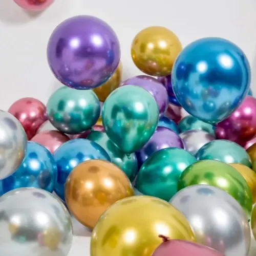 10 Inch Metallic Chrome Latex Balloon