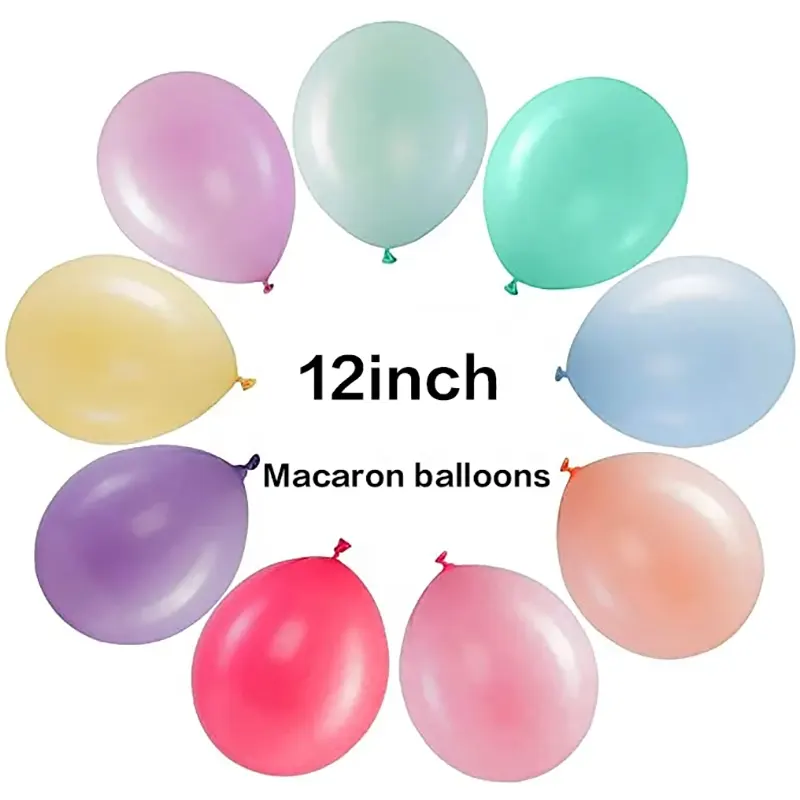 12 pulgada macaron latex lobo