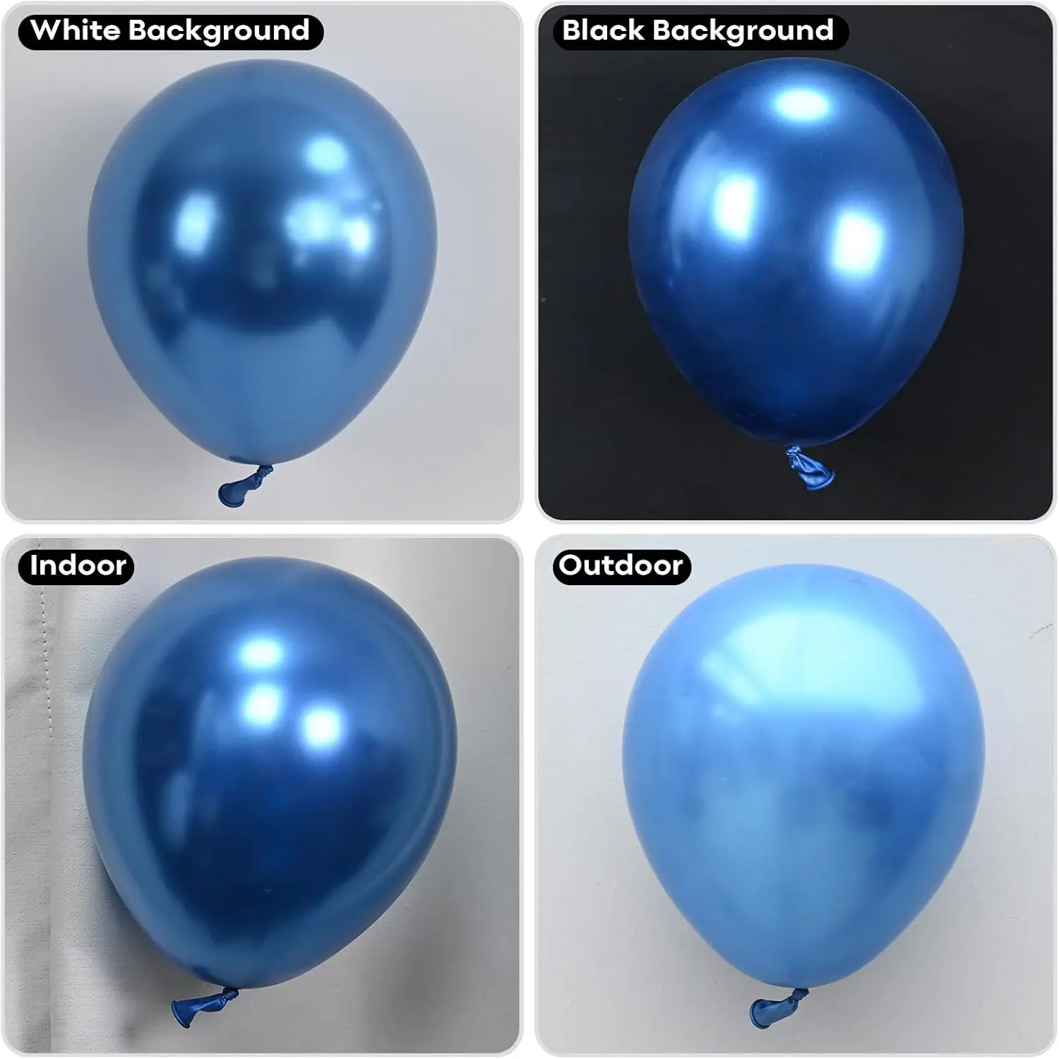 Metallic Blue Balloon