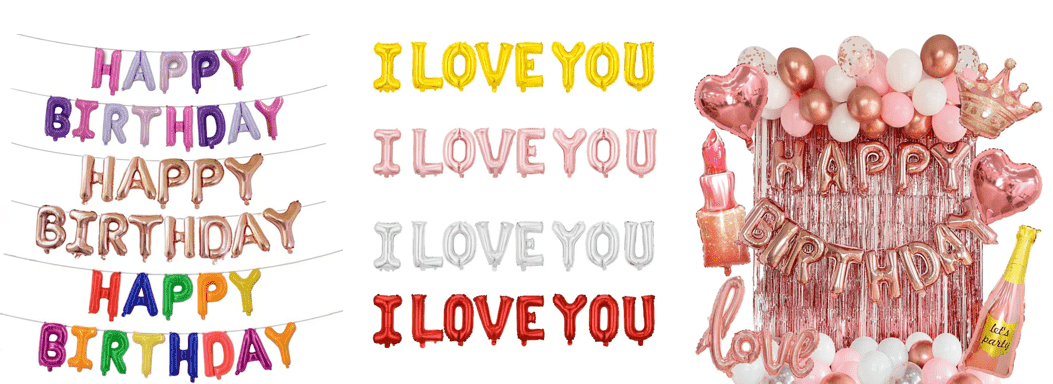 16 inch letter foil balloon ang naglalaman ng anong mga letra? Suportahan ang libreng kumbinasyon?