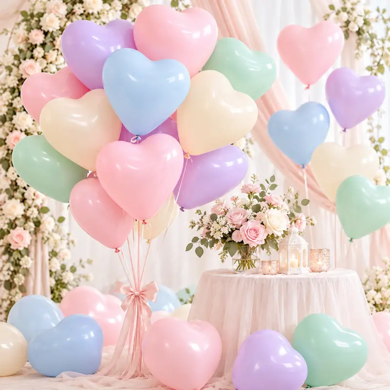 Paano I-verify ang Mga Dimensyon ng Heart Latex Balloon para sa Maramihang Order
