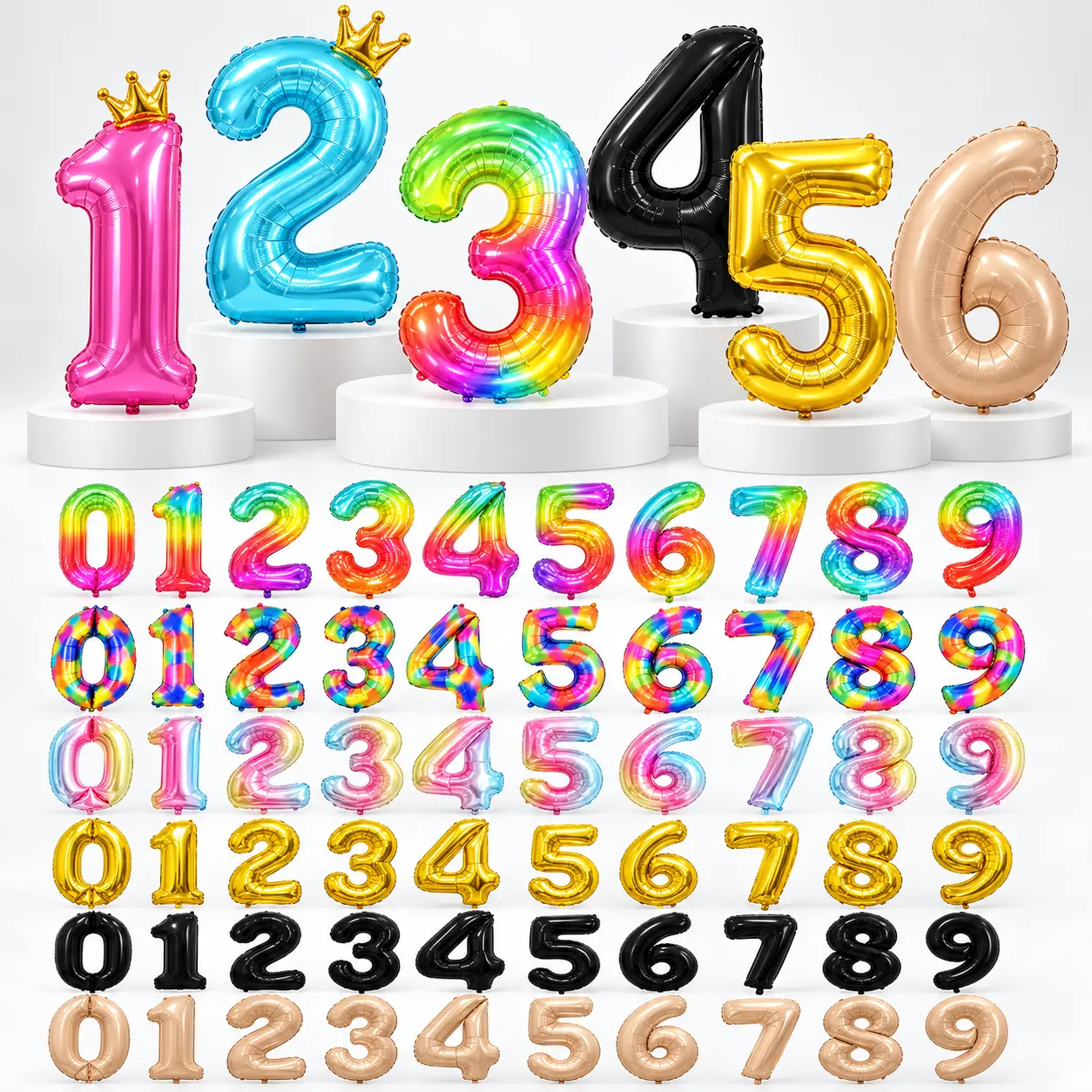 Pakyawan ng mga Foil Balloon: Pagpili ng 16, 32 at 40 na pulgada