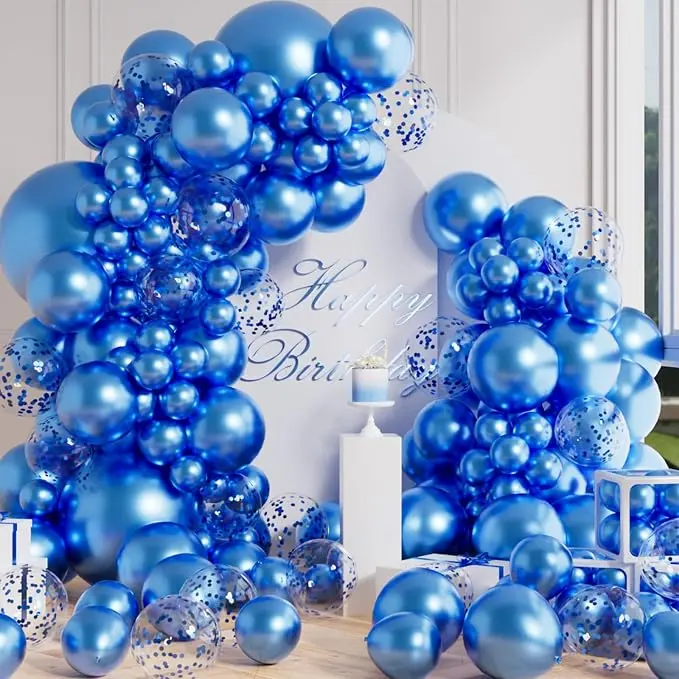 Metallic Blue Balloon