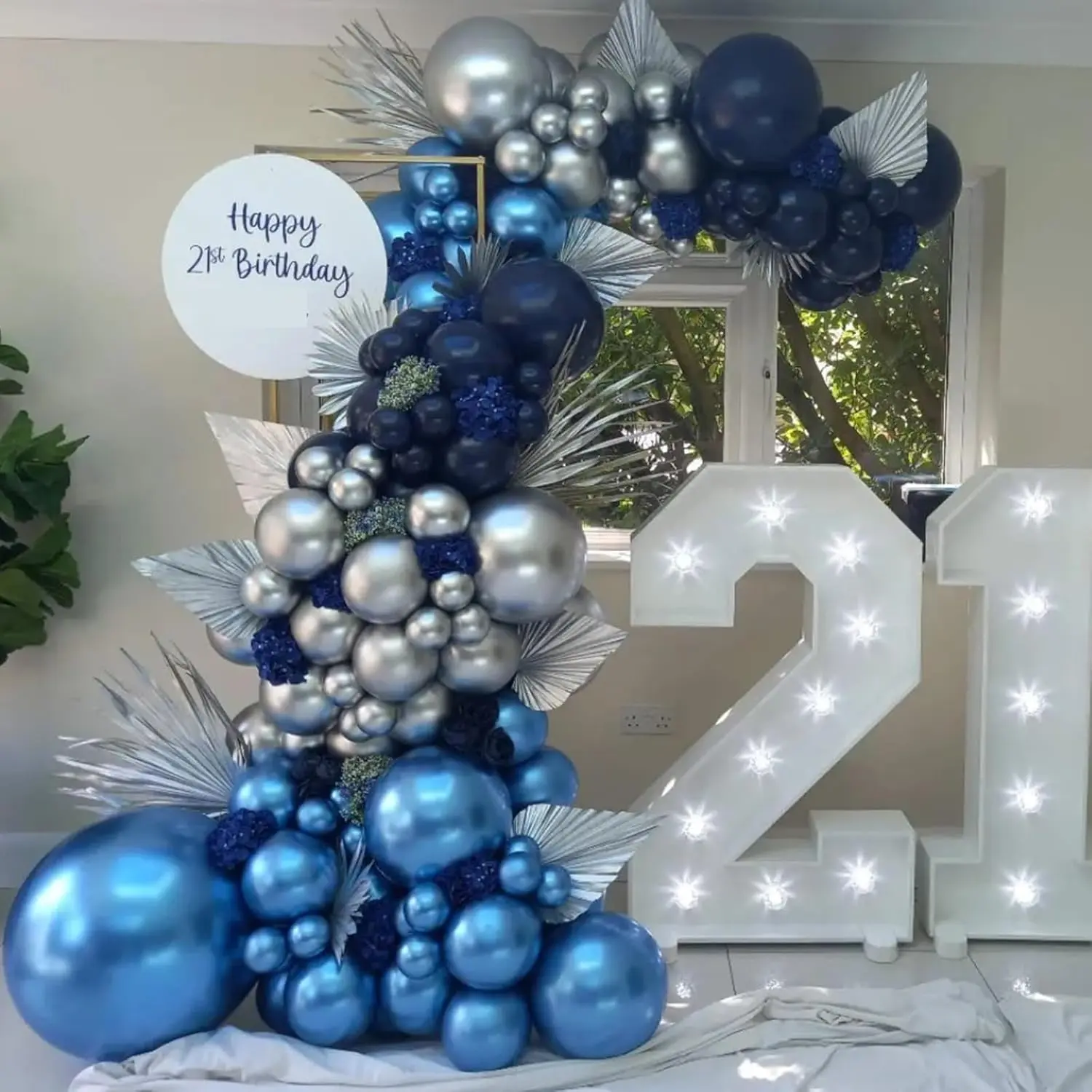 Metallic Blue Balloon