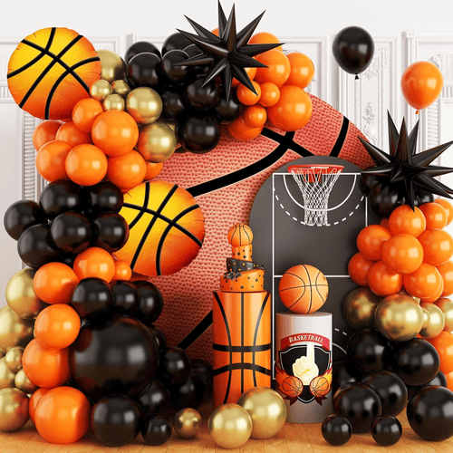 Basketball balloon garland kit