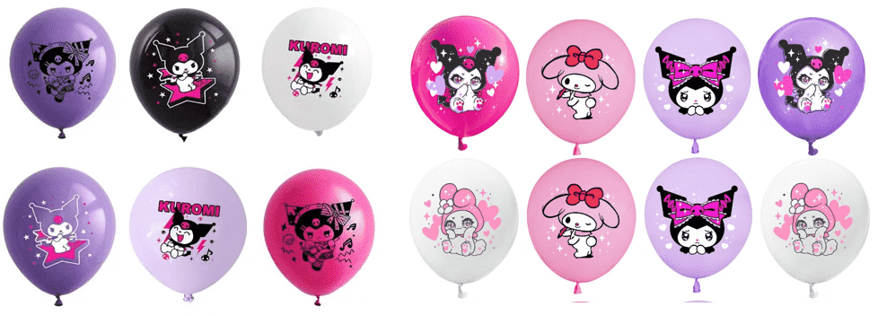 Kuromi Party Latex Balloon
