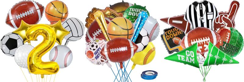 Sports foil balloons small set