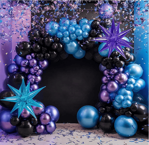 Metallic Purple Blue Balloon Garland Kit
