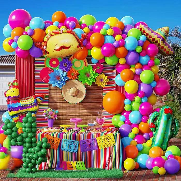 Mexican Fiesta Balloon Arch Garland Kit