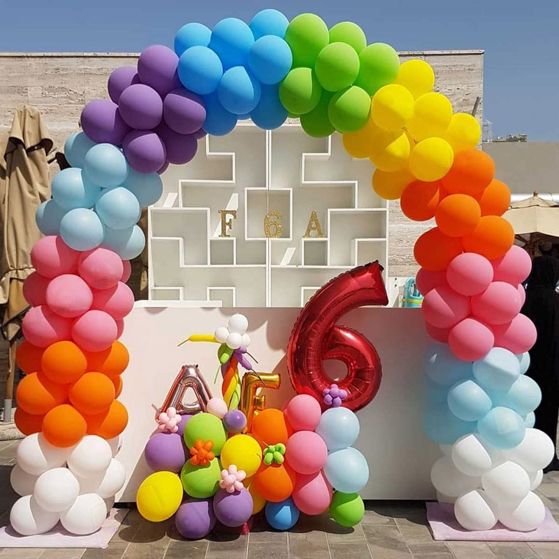 Rainbow Balloon Garland