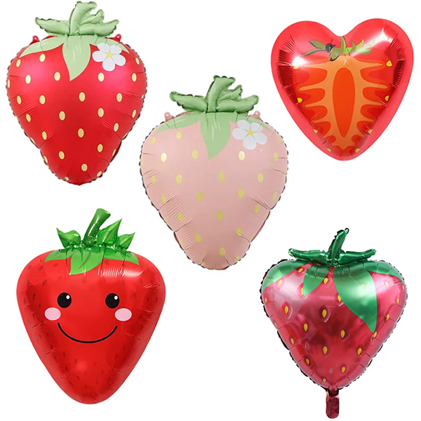 Strawberry foil balloon