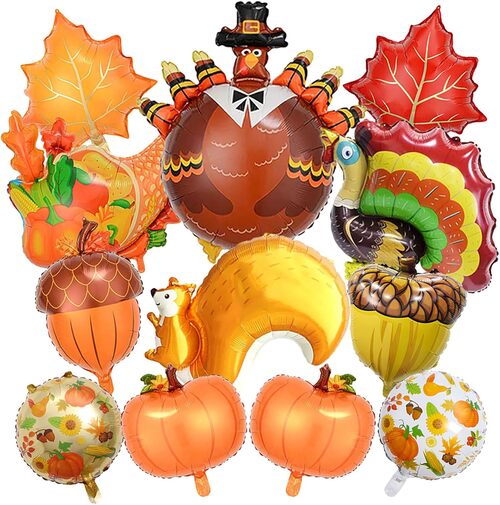 Thanksgiving foil balloons